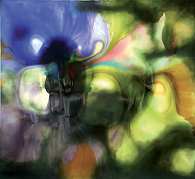 Le déversement, 2011 Techniques mixtes, 200 x 180 cm