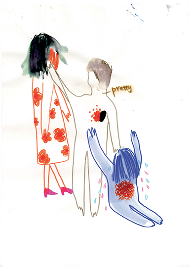 Begger, 2012 Feutre sur papier, format A3