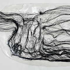 Sans titre (détail), 2010, résine optique moulée, 300 x 100 cm, épaisseur 1 cm