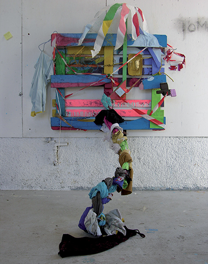 Palette, 2011 H. 2 m, L. 1,35 m, l. 1, 20 m ; techniques mixtes