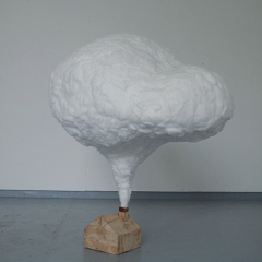 2010, 150 x 80 cm, bois, grillage et coton