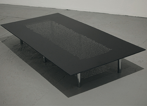 A VENIR, 2010, 20 x 80 x 160 cm