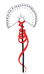 De la série Animalcule, 2011 Feutre sur papier, 25 x 25 cm