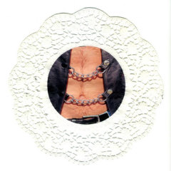 GOOD IDEAS - de la série The Tattoo Studio - 2008 impression sur napperon à gateau, dia.20cm.