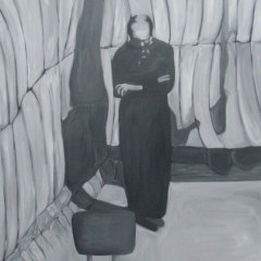 Eichmann à Jérusalem - 2011 Acrylique et huile sur toile — 150 × 120 cm Courtesy Galerie Marie Cini
