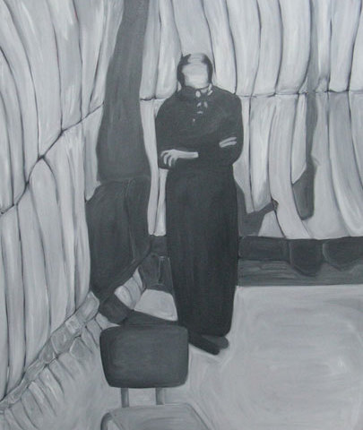 Eichmann à Jérusalem - 2011 Acrylique et huile sur toile — 150 × 120 cm Courtesy Galerie Marie Cini