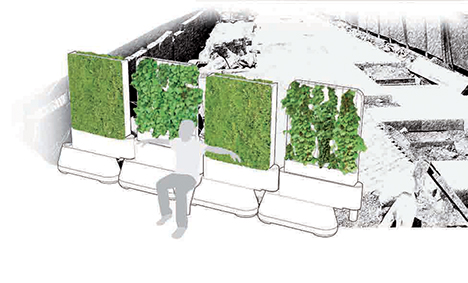 Chantier vert, photomontage, 2007