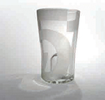 Verres à pastis, verres soufflés en pyrex, logo 51 sablé, 2007