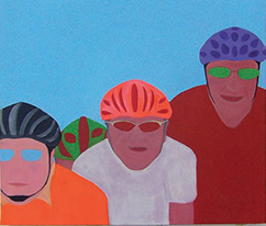 Peloton / 2007 / acrylique sur toile / 100 x 118 cm