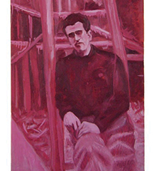 Le dyptique social / 2008 / huile sur toile / 100 x 193 cm