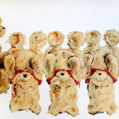 Le fantasme - 2008 huile sur toile - 250x150 cm