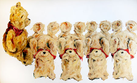 Le fantasme - 2008 huile sur toile - 250x150 cm