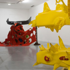 Vue de l’exposition au Frac Basse-Normandie, Caen, 2009. Photographie Marc Domage, Courtesy Galerie Alain Gutharc