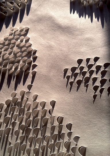 Tapis (détail), 2011 Tyvek, 400 x 400 cm