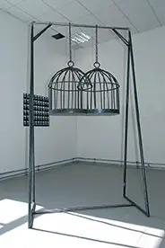 Cages, 2013 Métal, 240 x 130 x 90 cm