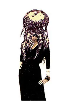 Femme méduse n°1 / 2007 / collage sur papier / 29,7 x 21 cm