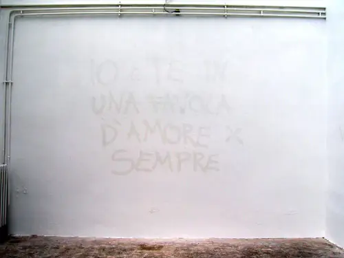 Favole, 2006 peinture à la bombe ton sur ton