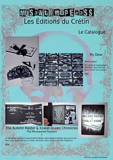Les Éditions du Crétin, catalogue